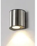 Eco-Light Ilumi LED Aussenwandleuchte 3000 K 6W IP54 Edelstahl - Silber