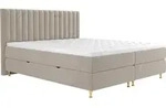 MIRJAN24 Boxspringbett Elegance, Stilvoll Doppelbett mit zwei Bettk&auml;sten und Topper
