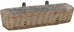 vidaXL Balkon-Blumenkasten 2 Stk. Weide mit PE-Auskleidung 80 cm - Braun