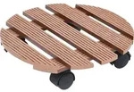 vidaXL Pflanzenroller 2 Stk. Braun &Oslash;30x7,5 cm WPC - Braun