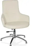 hjh OFFICE Loungesessel SHAKE 300 Kunstleder Sessel Relaxsessel gepolstert - Wei&szlig;