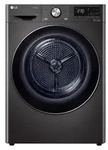 LG RT80V9B, Freistehend, Frontlader, W&auml;rmepumpe, Schwarz, Tasten, Drehregler,