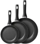 BergHOFF 1100097, Rund, Allzweckpfanne, Schwarz, Aluminium, Essentials, Aluminium -