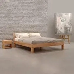 Krok Wood Massivholzbett Julia in Buche 140x200 cm - Transparent