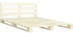 vidaXL Palettenbett Massivholz Kiefer 180&times;200 cm - Braun