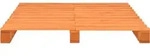 vidaXL Palettenbett Braun Massivholz Kiefer 180&times;200 cm - Braun