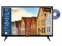 TELEFUNKEN XF32SN550SD 32 Zoll Fernseher / Smart TV (Full HD, HDR, Triple-Tuner,