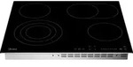 Midea Keramikkochfeld KF500IX 60 cm, 4 Kochzonen, Metallrahmen - Schwarz