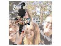 LOGILINK Vlogger-Kit AA0157, mit LED-Licht, Mikrofon u. Stativ