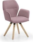 Niehoff Sitzm&ouml;bel Merlot Design-Armlehenenstuhl Stativ-Gestell Massivholz/Stoff