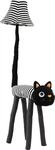 Happy Lamps - F&uuml;r Kinder Kinder Stehlampe Katze Streifen inkl. LED - Luna - Textil