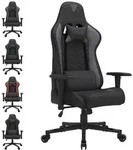 SENSE7 Spellcaster Gaming Stuhl Stoff Schwarz-Grau - Ergonomischer B&uuml;rostuhl PC