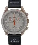 Swatch x Omega Bioceramic Moonswatch Mission to Jupiter - Schwarz/Beige