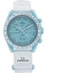 Swatch x Omega Bioceramic Moonswatch Mission to Uranus - Blau/Wei&szlig;