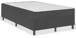 vidaXL Boxspring-Bettgestell Grau Stoff 120x200 cm - Grau