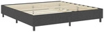 vidaXL Boxspring-Bettgestell Grau Stoff 200x200 cm - Grau