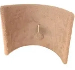 KERBL - HALBMOND Kratzbaum - Grau - 26 x 22 x 11 cm - Beige