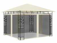 vidaXL Pavillon mit Moskitonetz 3x3x2,73 m Creme 180 g/m2