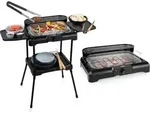 Gesundes Grillen Elektro Camping Grill f&uuml;r Balkon ohne Rauch, gro&szlig;e Grillfl&auml;che