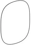 Lichtspiegel OPTION OVAL Bel direkt und indirekt 600x800x30mm