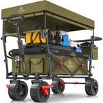 KESSER&reg; Bollerwagen faltbar GT9000 Handwagen mit Dach | Transportwagen max.