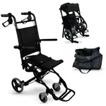 Mobiclinic, Transitrollstuhl, Saturno, Aluminium, bis 10 kg, Bremsen an den Griffen,