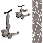 Scoot & Ride Highwaykick One Lifestyle Brown Lines Tretroller Silber Silber One...
