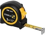 STABILA Taschenbandma&szlig; BM 100, 3 m, bruchsicheres ABS-Geh&auml;use, G&uuml;rtel-Clip