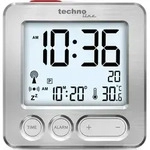 Technoline WT 265, Digitaler Wecker, Silber, F, &deg;C, Akku, AAA (LR03), 66 mm - Silber