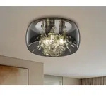 Trio Crystel Deckenleuchte E14 3-fach ⌀34cm Chrom - Silber