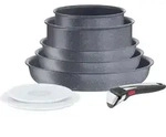 Tefal Ingenio Natural On Kochgeschirr-Set 8-teilig L7669802 - Schwarz