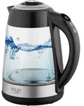 JUNG ADLER AD1285 Wasserkocher mit Temperatureinstellung (40-100&deg;C) Digital, 2200W,