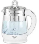 JUNG ADLER AD1299 Wasserkocher mit Temperatureinstellung (60-100&deg;C) Digital, 2200W,