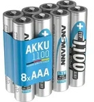 ANSMANN Akku AAA, 8 St&uuml;ck Typ 1100 mAh (min. 1050 mAh) NiMH 1,2 V
