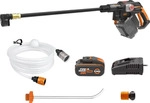 WORX WG633E, Kompakt, Akku, 6 m, Hochdruck, Schwarz, Orange, IPX5 - Schwarz/Orange