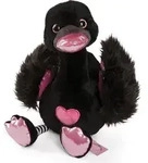 NICI Pl&uuml;sch Liebe Schwarzer Schwan 35cm, GR&Uuml;N - Schwarz