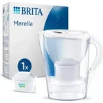 Brita Marella, Pitcher-Wasserfilter, 2,4 l, Transparent, Wei&szlig; -...