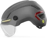 Giro Ethos Shield Integrated MIPS urban Helm mit LED-Beleuchtung mit Glas - Grau