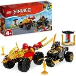 LEGO 71789 NINJAGO Verfolgungsjagd Set mit Kais Flitzer und Ras' Motorrad, Spielzeug