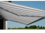 Elektrische Kassettenmarkise H122, Markise Vollkassette 4x3m Acryl Grau/Wei&szlig;,...