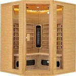 Artsauna Eck-Infrarotkabine Nyborg E150K - Infrarotsauna 150x150 cm mit