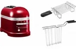 KitchenAid Set 1, Toaster + Br&ouml;tchenaufsatz Artisan 5KMT2204 Liebesapfelrot
