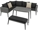 tectake&reg; Aluminium Rattan Lounge Lounge Pula wetterfest und UV-best&auml;ndig...