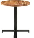 vidaXL Bistrotisch Rund &Oslash;70x75 cm Akazie Massivholz - Braun