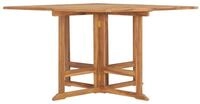 vidaXL Garten-Esstisch Klappbar 110x110x75 cm Massivholz Teak