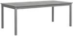 vidaXL Gartentisch Grau 200x100x75 cm Massivholz Akazie