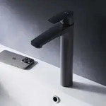 AM.PM Waschtischarmatur Hoch Schwarz Wasserhahn Bad Waschbecken Armatur