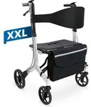 Weinberger XXL Rollator aus Aluminium, stabil bis 180 KG, faltbar, Gehhilfe, Mit