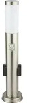 V-TAC Poller-Au&szlig;enleuchte VT-838, IP44, E27, PIR-Sensor, Steckdose, Edelstahl, 600mm