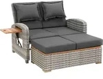 greemotion Bahia Style 3-in-1 mit Teilen aus Teak grau - Grau